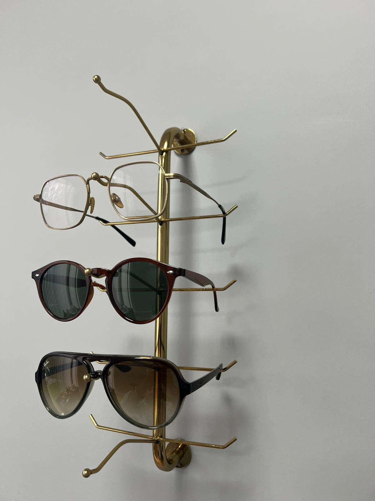 5-Pair Wall Mounted Eyeglass Stand - Frame Rise