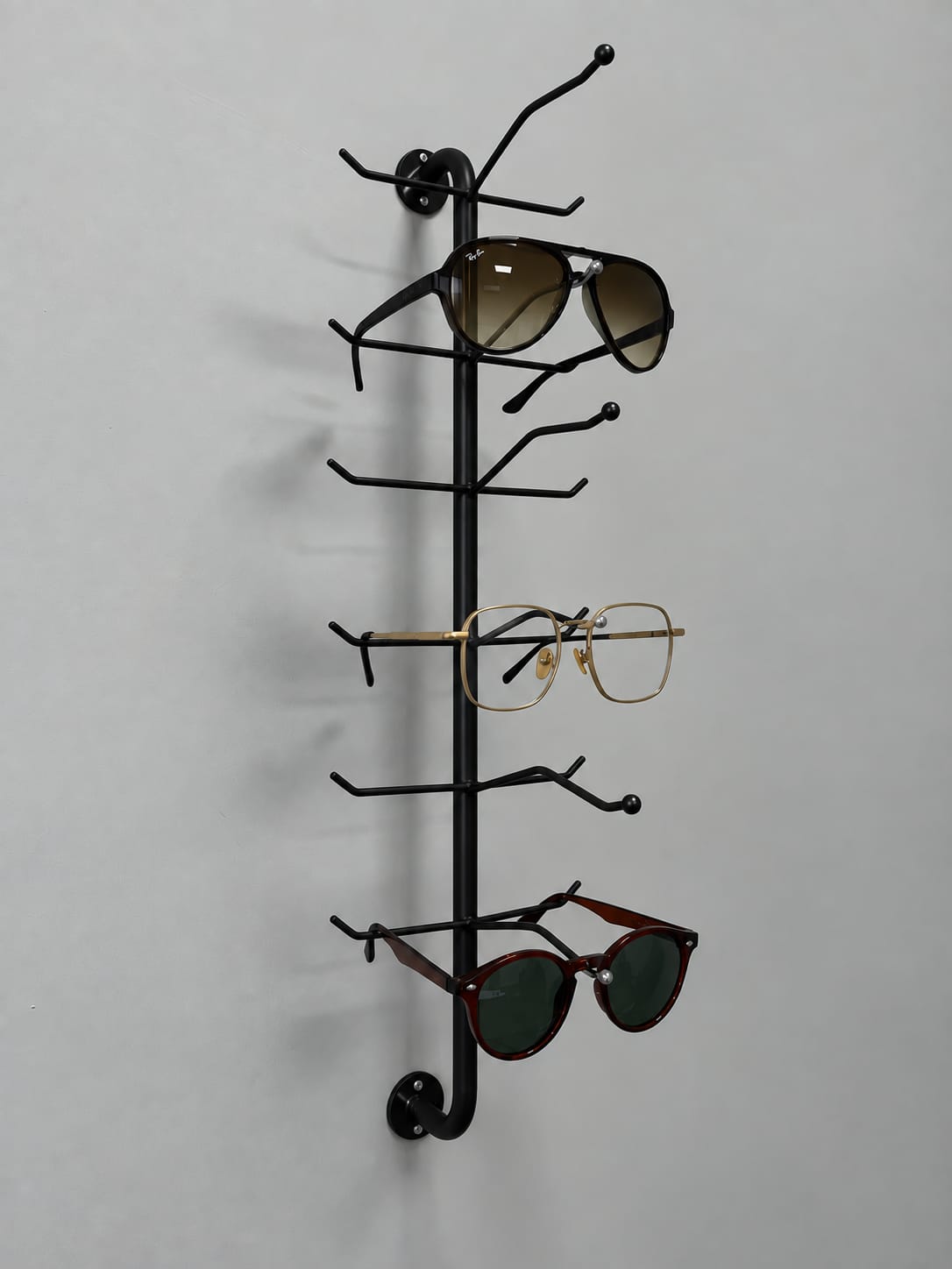 Wandmontierter Brillenständer für 5 Brillen - Frame Rise