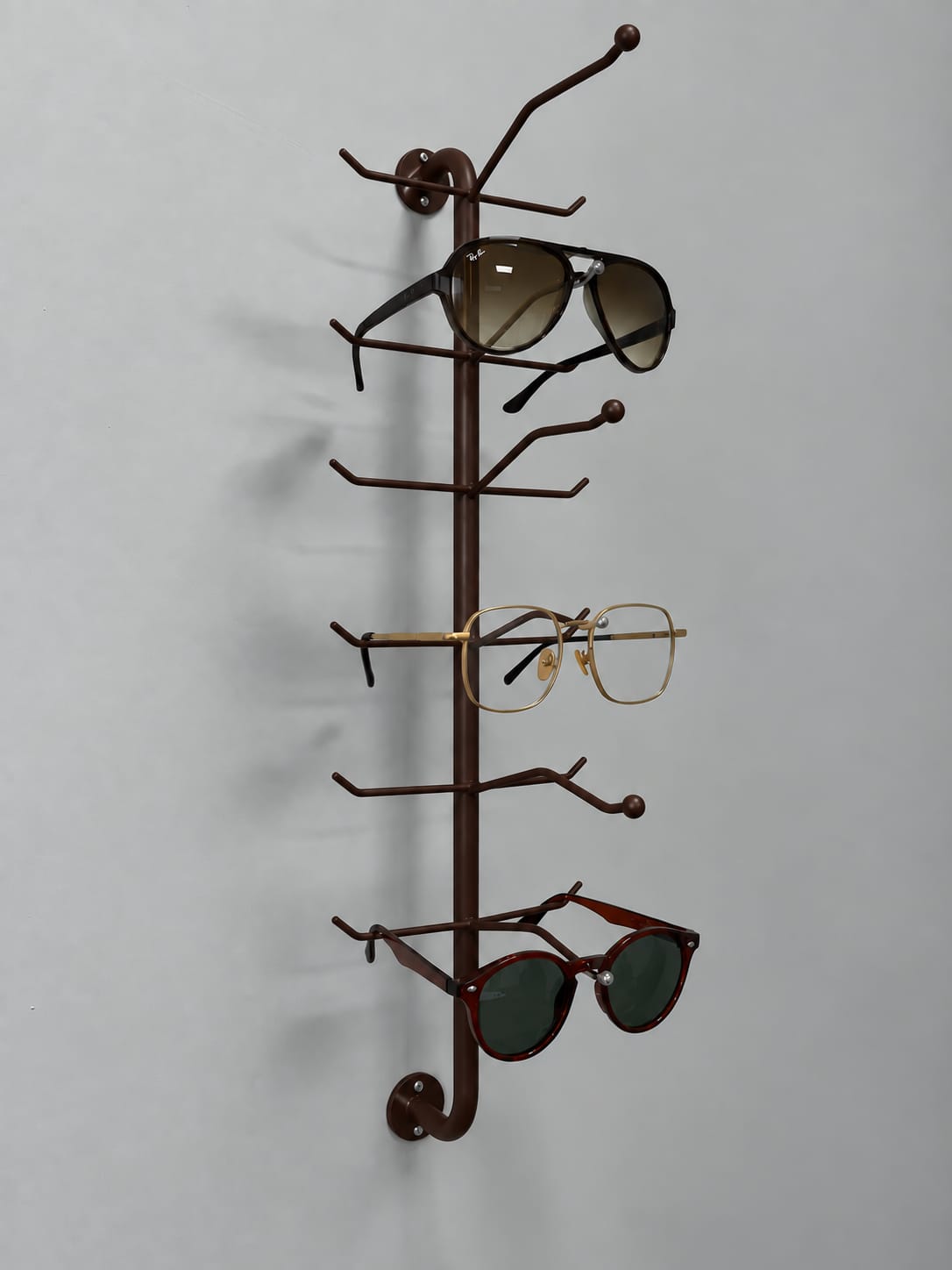 Wandmontierter Brillenständer für 5 Brillen - Frame Rise