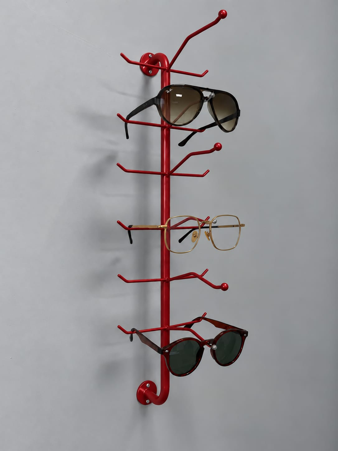 Wandmontierter Brillenständer für 5 Brillen - Frame Rise