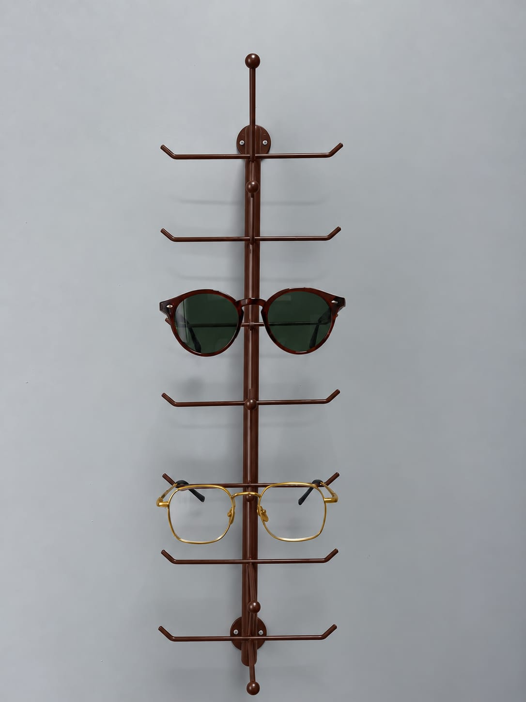 Wandmontierter Brillenständer für 5 Brillen - Frame Rise