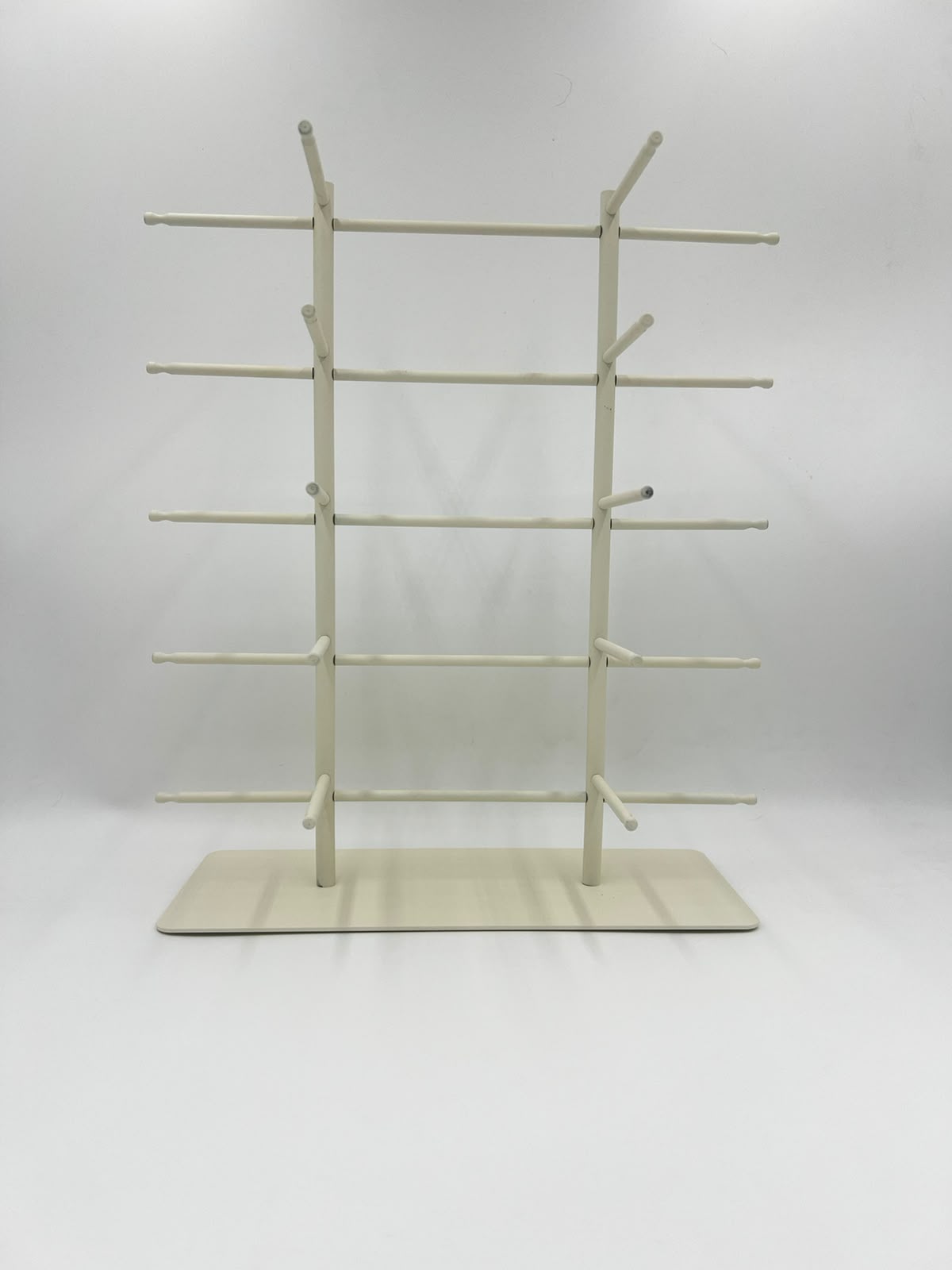 10-Pair Eyeglass Display Stand, 5-Tier Metal Sunglasses Holder Rack, Countertop Organizer for Optical Store, Glasses Rack Retail Display