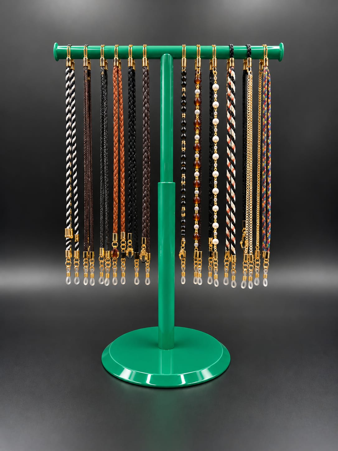 Eyeglass Cord Holder Stand – Stylish & Organized Eyewear Accessory Display