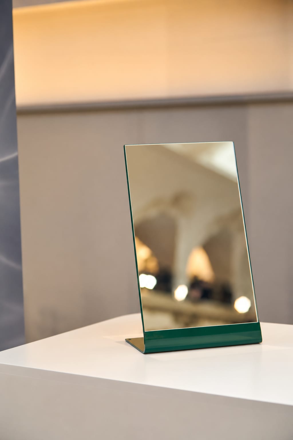 Modern Metal Tabletop Mirror | Handmade Standing Vanity Mirror