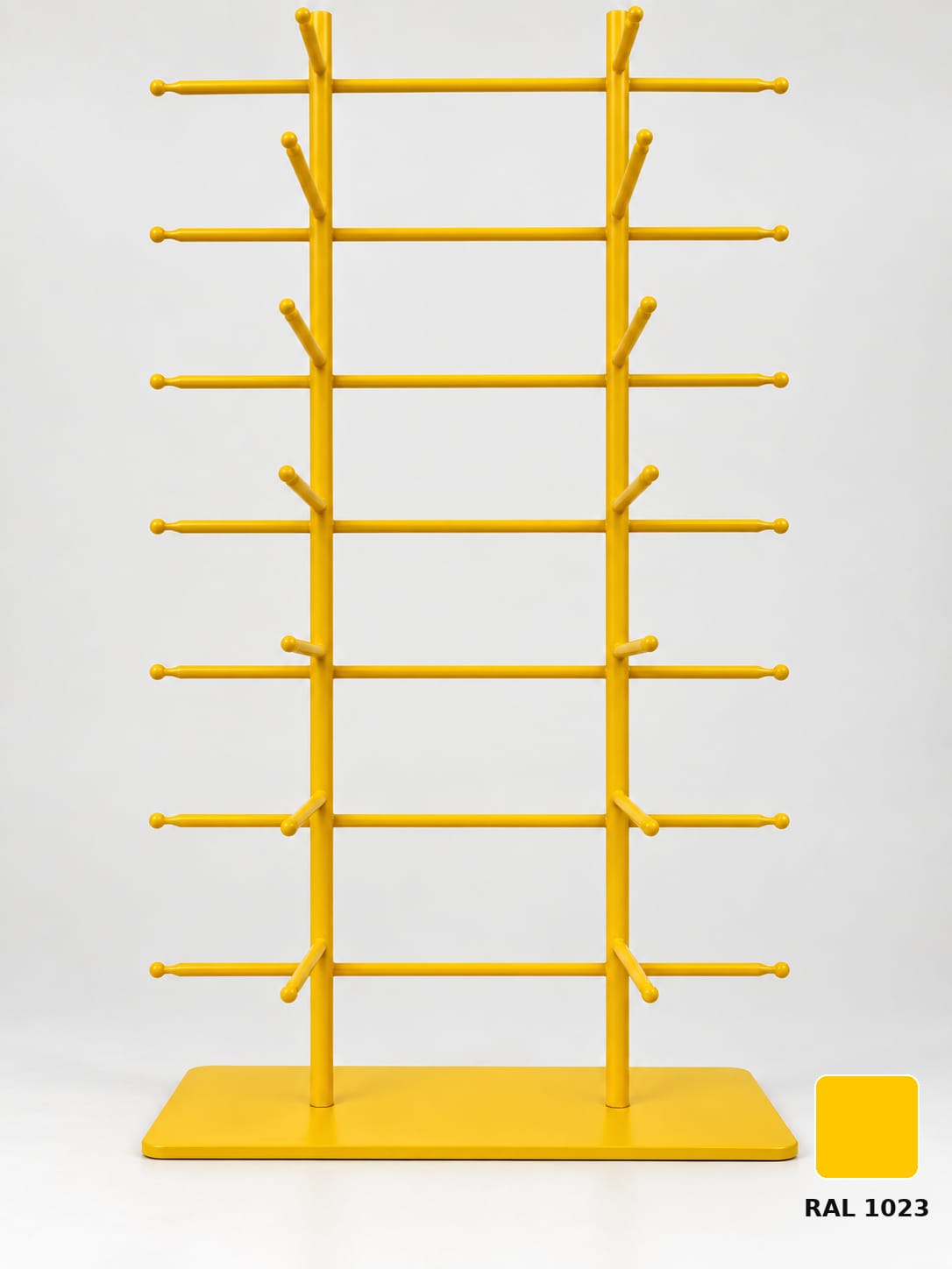 16-Pair Eyewear Display Stand – 8-Tier Metal Glasses Display Rack