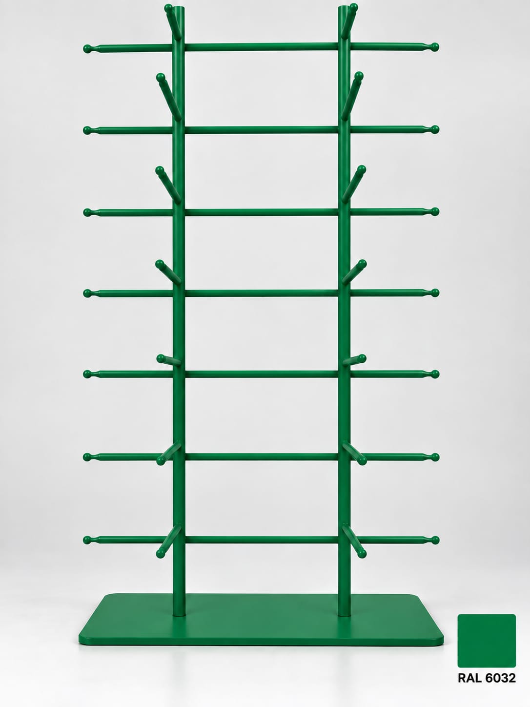 16-Pair Eyewear Display Stand – 8-Tier Metal Glasses Display Rack