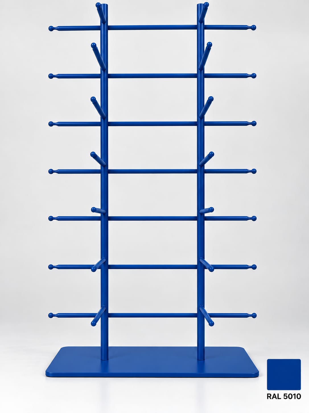 16-Pair Eyewear Display Stand – 8-Tier Metal Glasses Display Rack