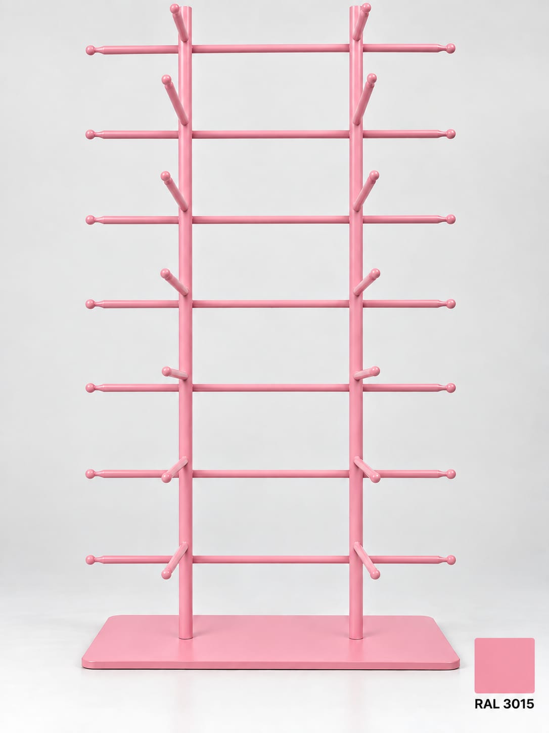 16-Pair Eyewear Display Stand – 8-Tier Metal Glasses Display Rack