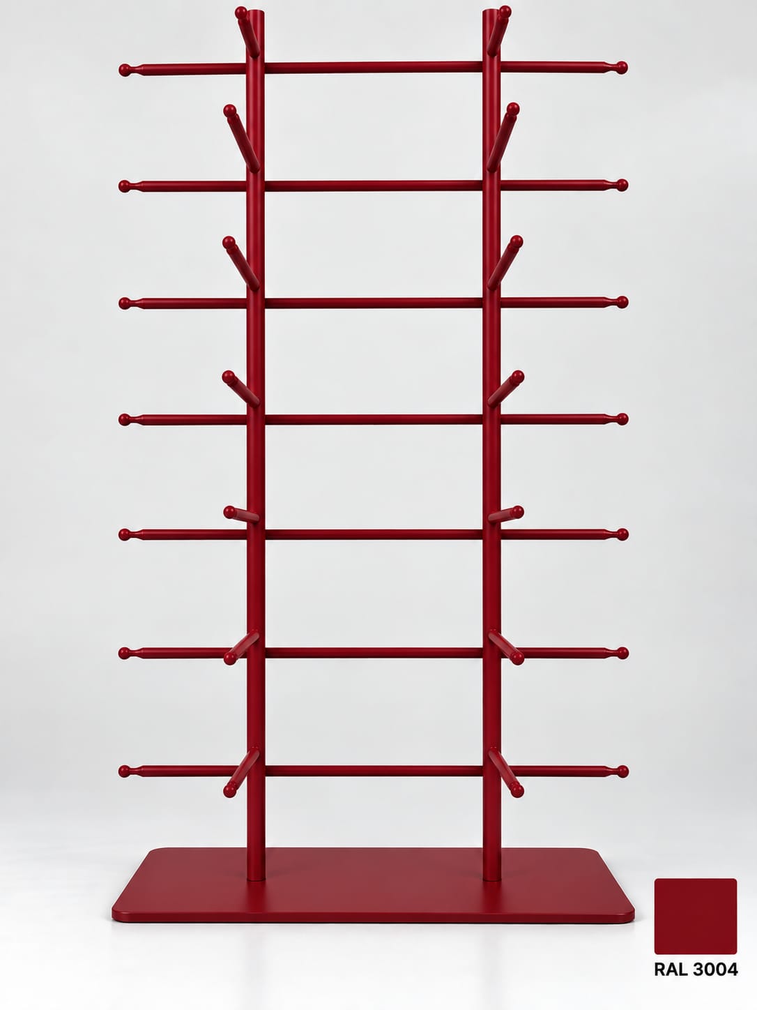 16-Pair Eyewear Display Stand – 8-Tier Metal Glasses Display Rack