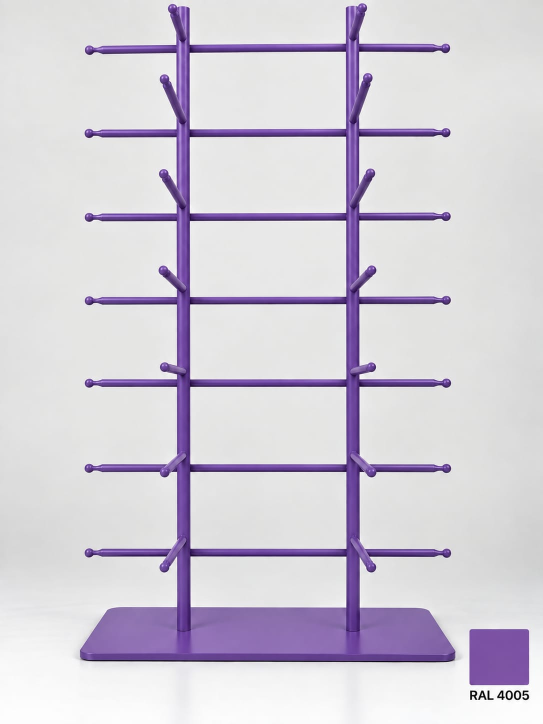 16-Pair Eyewear Display Stand – 8-Tier Metal Glasses Display Rack