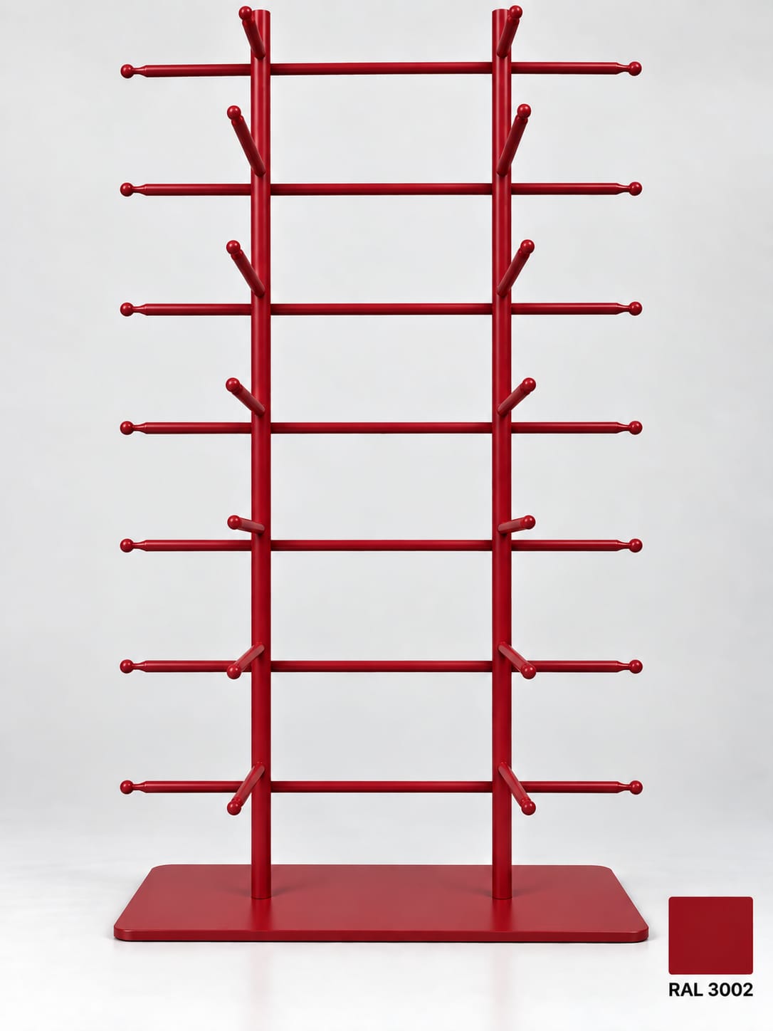 16-Pair Eyewear Display Stand – 8-Tier Metal Glasses Display Rack