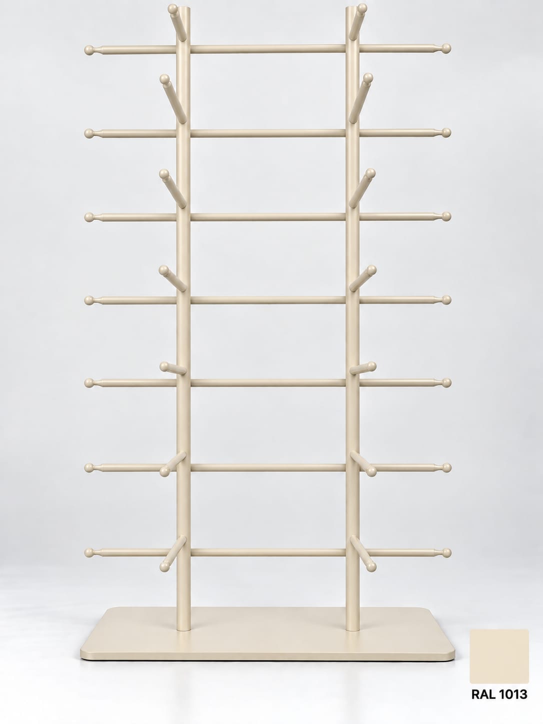 16-Pair Eyewear Display Stand – 8-Tier Metal Glasses Display Rack