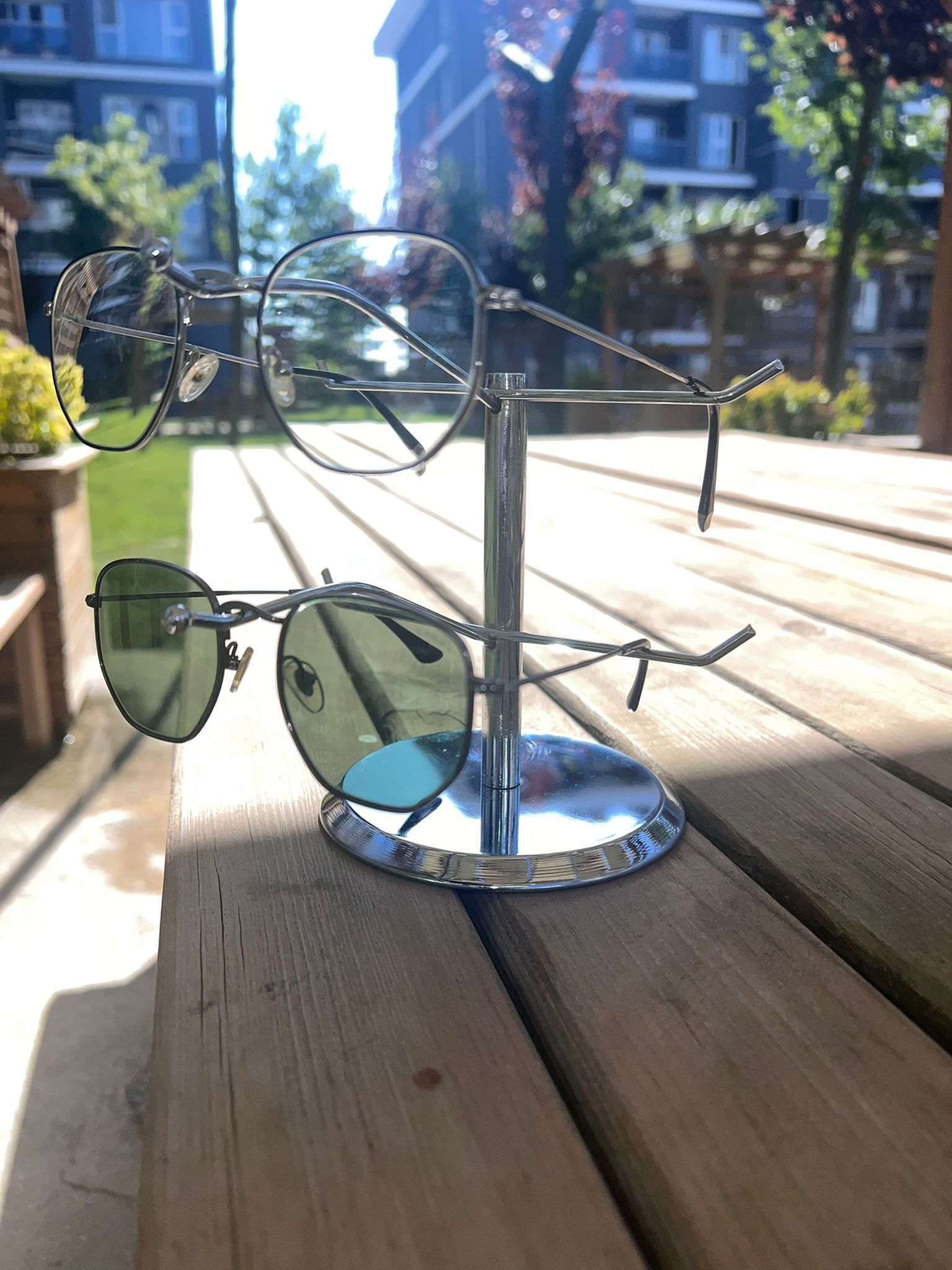 2-Pair Eyeglass Stand - Frame Rise