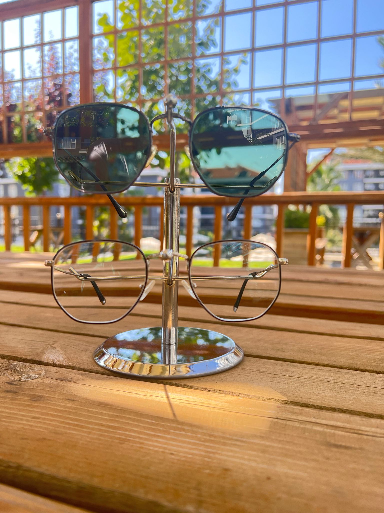 2-Pair Eyeglass Stand - Frame Rise